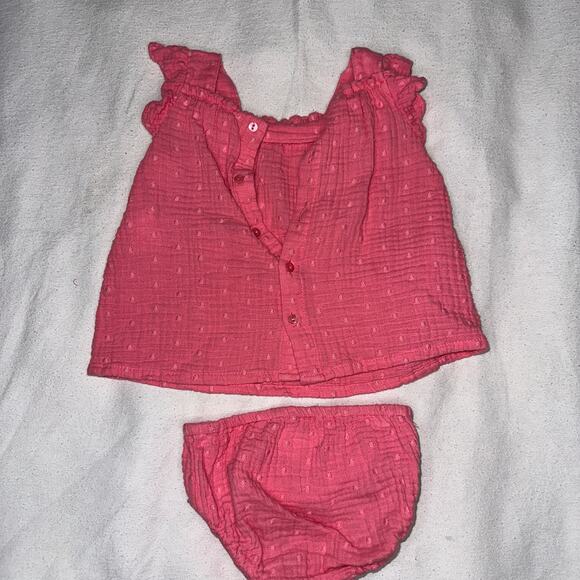 Zara Baby 2-Piece Pink Ruffle Set 6-9 Months - Picture 5 of 8